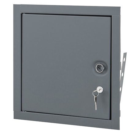 Elmdor Fire Rated Access Door, 12x12, Prime Coat W/ Cylinder Lock FR12X12PC-CL